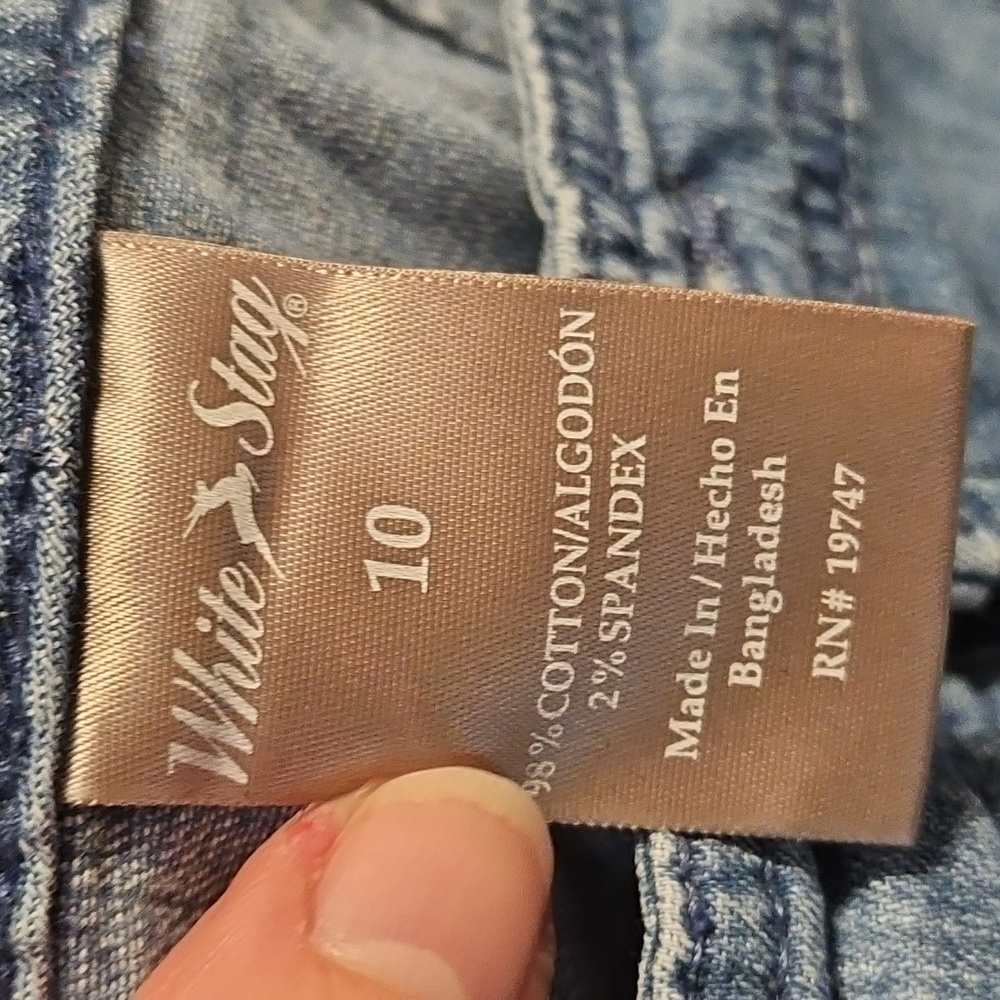Vintage Light Blue Denimn Jean Shorts White Stag - Picture 9 of 10